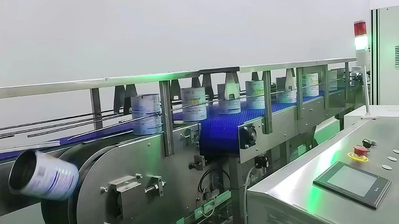 ماكينة غسل العلب بالهواء المؤين مع ناقل مغناطيسي – نسخة 2