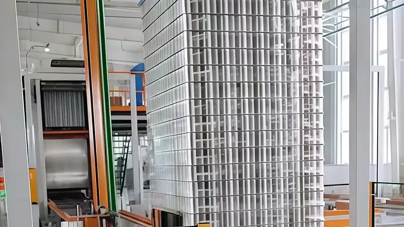 آلات أوتوماتيكية للمناولة والتكديس في خط إنتاج علب المشروبات (لمصنع في الصين)