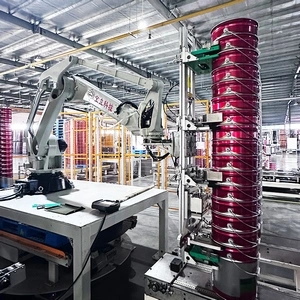 خط معالجة ومناولة علب الطلاء والمواد الكيميائية