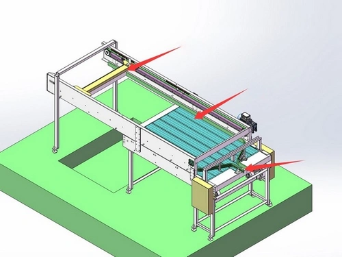 نظام تفريغ للعلب الفارغة  ( مع جهاز دفع تلقائي)