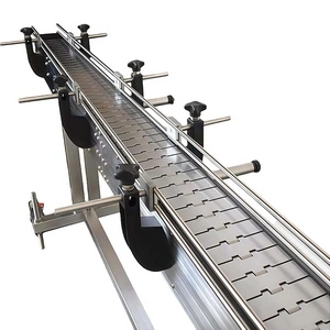 ناقل بألواح متسلسلة من الفولاذ المقاوم للصدأ