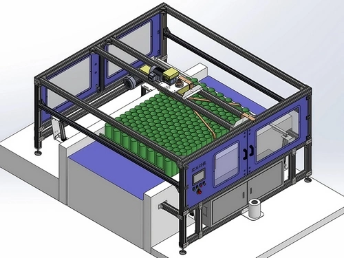 ماكينة أوتوماتيكية لتحزيم العلب المعدنية