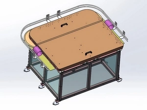 ناقل مغناطيسي لإعادة توجيه أجسام العلب