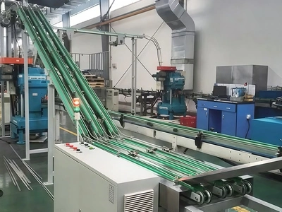 نظام ناقل وتغذية أغطية العلب المعدنية