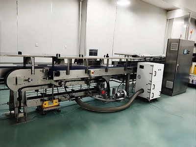 نظام شطف العلب بالهواء المؤين