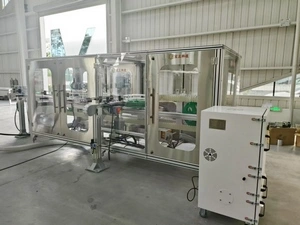 جهاز تعقيم العلب بالهواء المؤين مع تثبيت العلب